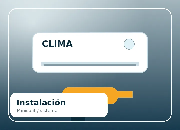 Instalación de aire acondicionado